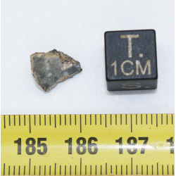 Talon de Météorite Lunaire NWA 13739 dans une boite Feld Breccia (Algérie - 0.48 gramme - 006 **)