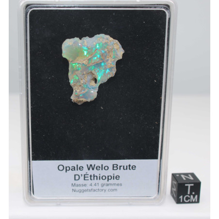 Opale Welo brute dans une boite ( 4.41 grammes - 001**)