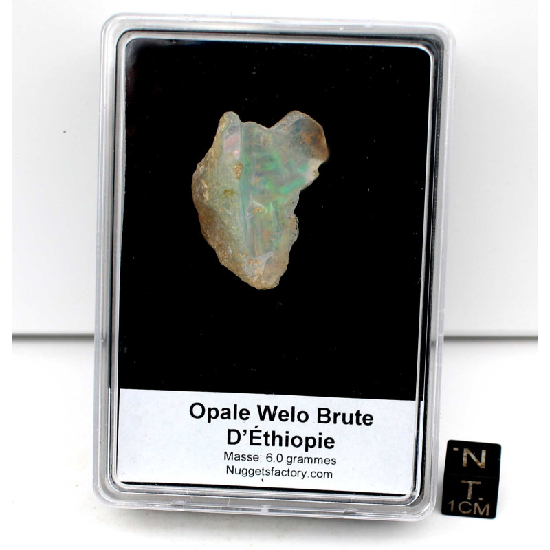 Opale Welo brute dans une boite ( 6.0 grammes - 002**)