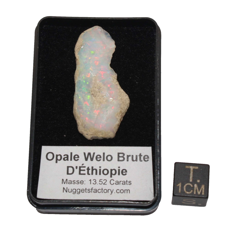 Opale Welo brute dans une boite ( 2.69 grammes - 005**)