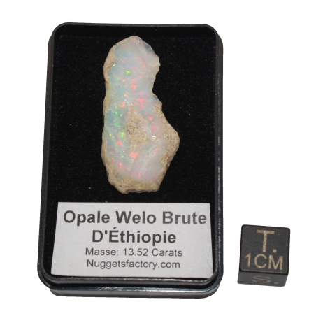 Opale Welo brute dans une boite ( 2.69 grammes - 005**)