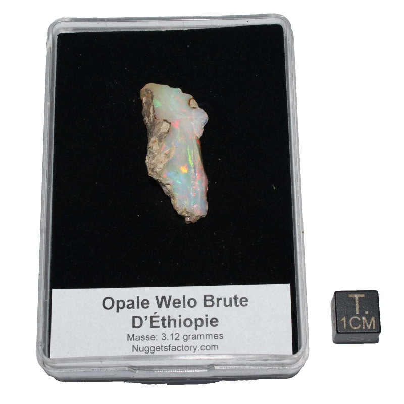 Opale Welo brute dans une boite ( 3.12 grammes - 003**)