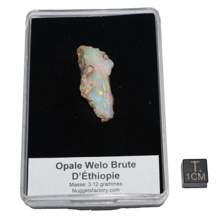 Opale Welo brute dans une boite ( 3.12 grammes - 003**)