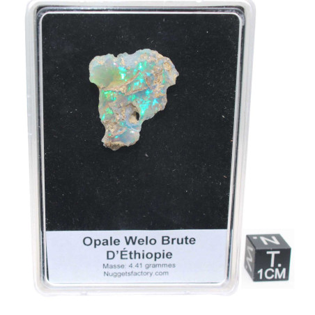 Opale Welo brute dans une boite ( 4.41 grammes - 001**)
