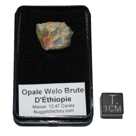 Opale Welo brute dans une boite ( 2.49 grammes - 008**)