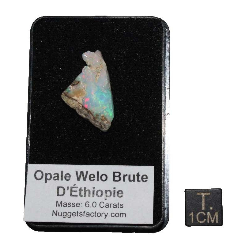 Opale Welo brute dans une boite ( 1.21 grammes - 009**)