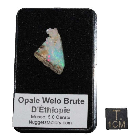 Opale Welo brute dans une boite ( 1.21 grammes - 009**)