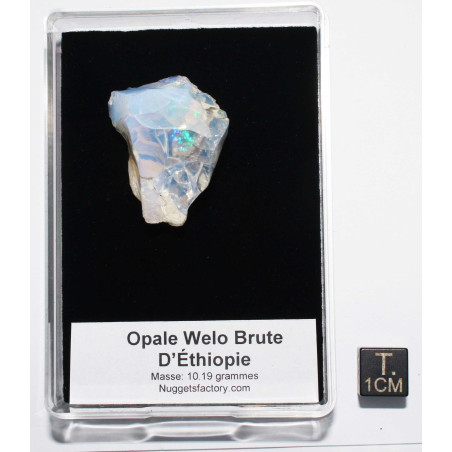 Opale Welo brute dans une boite ( 10.19 grammes - 012**)