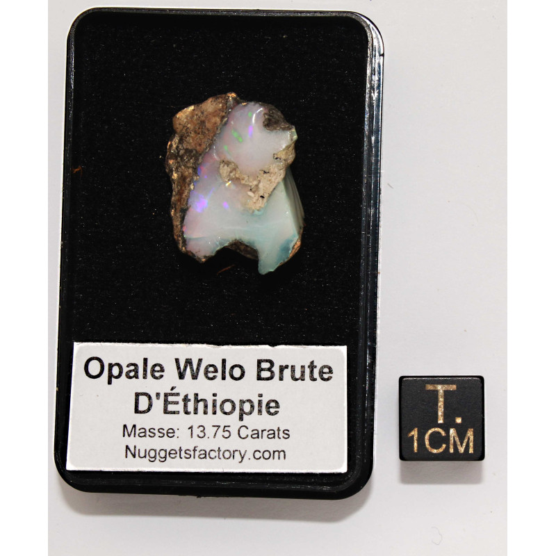 Opale Welo brute dans une boite ( 2.7 grammes - 013**)