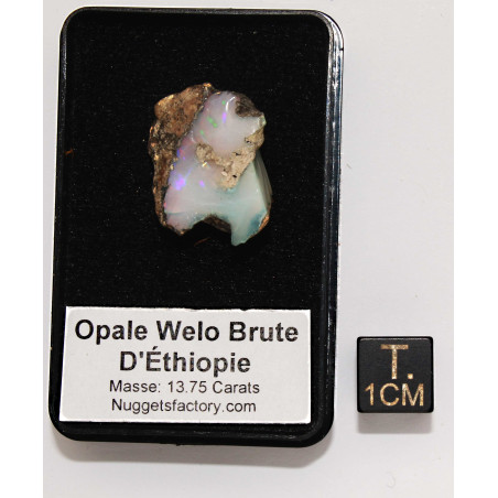 Opale Welo brute dans une boite ( 2.7 grammes - 013**)