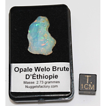 Opale Welo brute dans une boite ( 2.73 grammes - 014**)