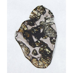 Tranche de Météorite Sericho - Pallasite ( Kenya -  1.95 grammes - 010** )