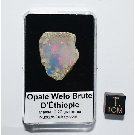Opale Welo brute dans une boite ( 2.20 grammes - 016**)