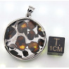 Pendentif Sericho / Pallasite dans une boite (Kenya - 12.65 grammes - 002** )