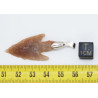 Collier pendentif pointe de flèche avec cordon en cuir (Sahara - 013**)