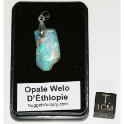 Pendentif en Opale Welo brute dans une boite ( 1.59 gramme - 026**)