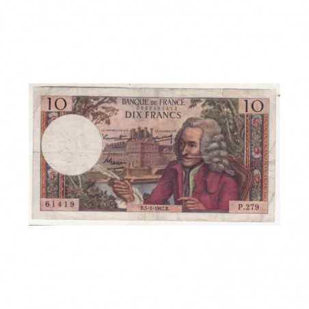 10 Francs Voltaire 05/01/1967 TTB ( 403 )