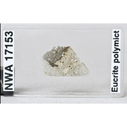 Lame mince de météorite NWA 17153 - Eucrite Polymict (NWA - 059*)