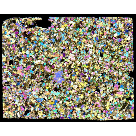 Lame mince de météorite NWA 15896 - Achondrite ungrouped (NWA - 061*)
