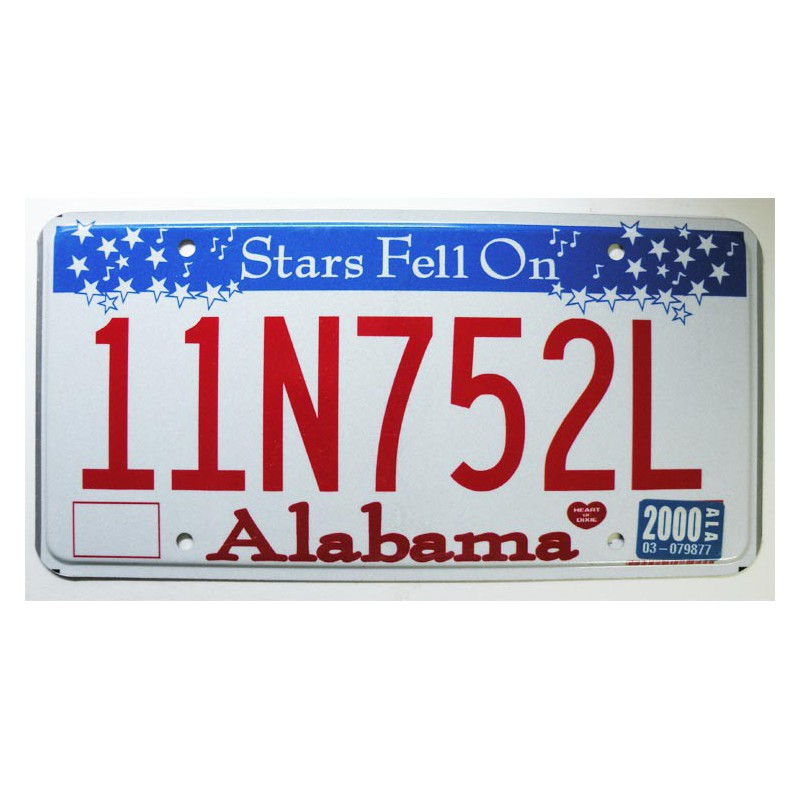 Plaque d Immatriculation USA - Alabama ( 009 )