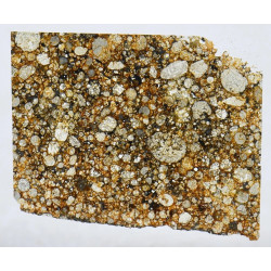Lame mince de météorite NWA 12577  - Chondrite L4 (NWA - 062*)