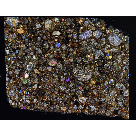 Lame mince de météorite NWA 12577  - Chondrite L4 (NWA - 062*)