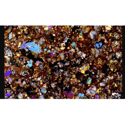 Lame mince de météorite Tindouf  - Chondrite H6 (Algerie - 063*)