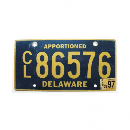 Plaque d Immatriculation USA - Delaware ( 992 )