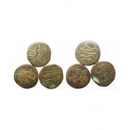 lot de 3 Monnaies Tunisienes en Bronze ( 009 )