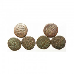 lot de 3 Monnaies Tunisienes en Bronze ( 010 )