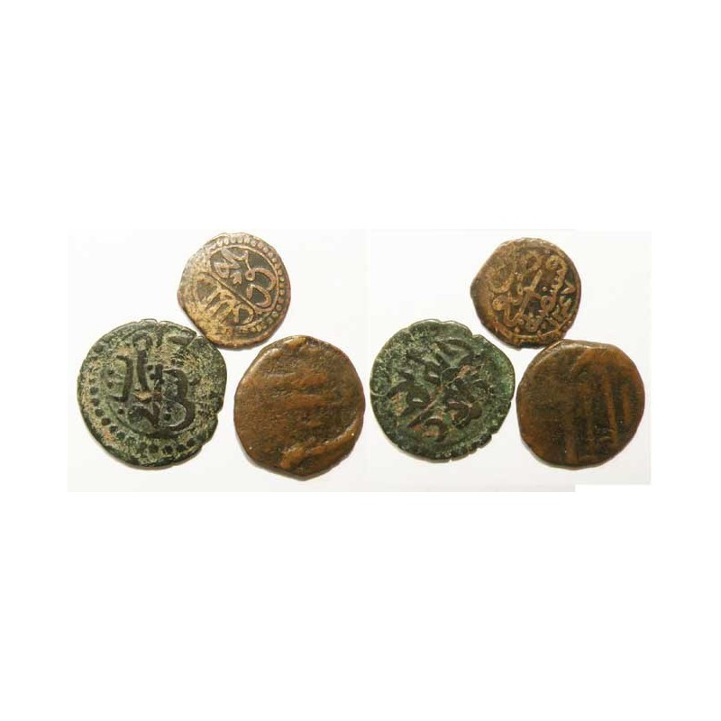 lot de 3 Monnaies Tunisienes en Bronze ( 008 )