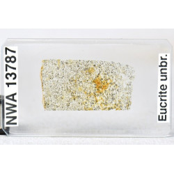 Lame mince de météorite NWA 13787 - Achondrite eucrite (NWA - 064*)