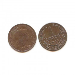 1 cents Dupuis 1911 Bronze ( 004 )