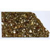 Lame mince de météorite NWA 6445 Chondrite carbonée CO3 (NWA - 067*)