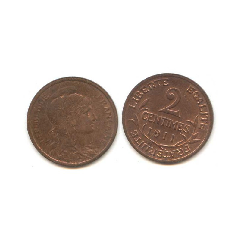 2 cents Dupuis 1911 Bronze ( 006 )