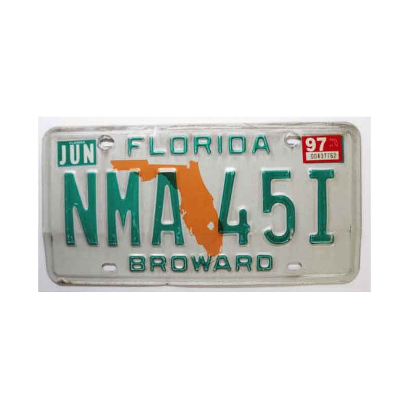 Plaque d Immatriculation USA - Floride ( 098 )
