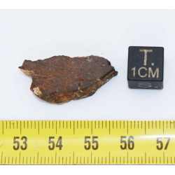 Tranche de de météorite Al Haggounia 001 - EL chondrite impact melt rock (Maroc- 4.4 grammes - 010**)