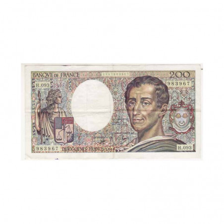 200 Francs Montesquieu 1990 TTB + H093 ( 448 )