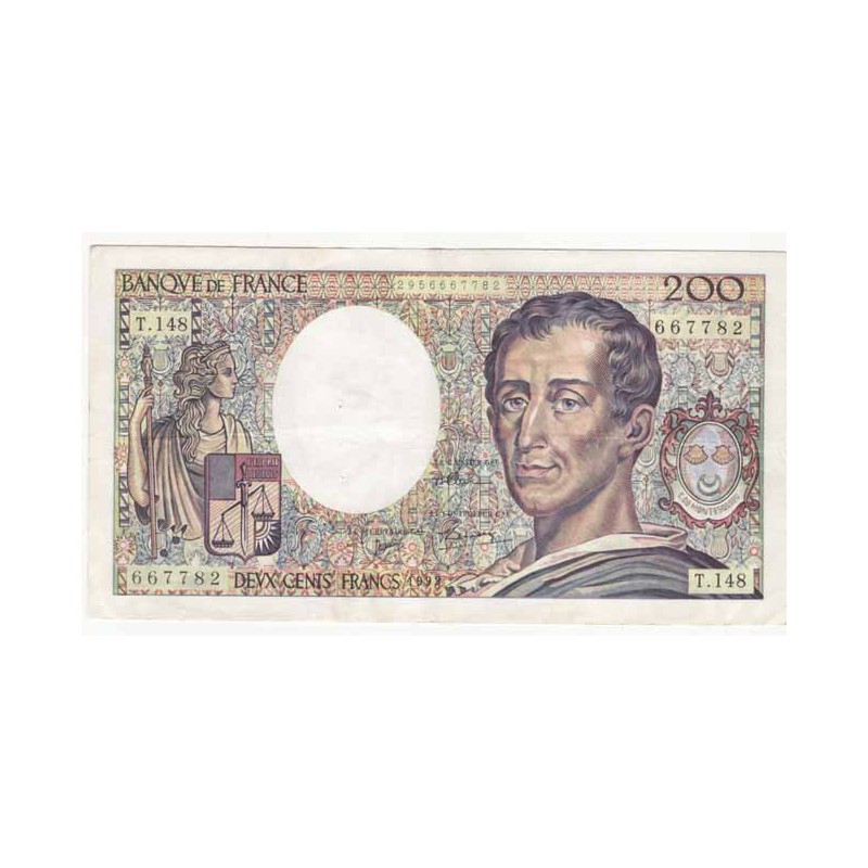 200 Francs Montesquieu 1992 SUP T148 ( 450 )