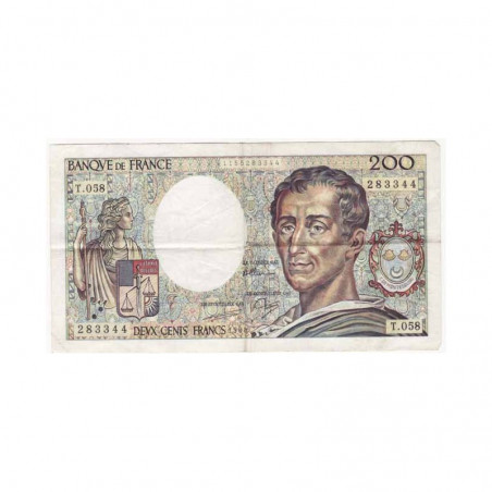 200 Francs Montesquieu 1988 TTB T058 ( 452 )