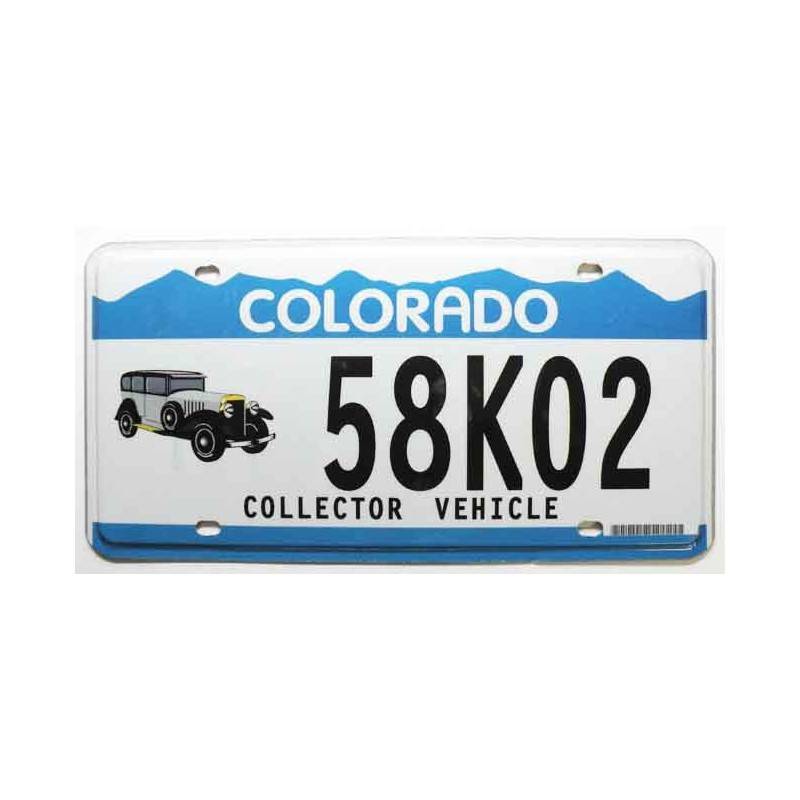 Plaque d Immatriculation USA - Colorado ( 154 )