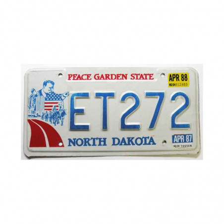 Plaque d Immatriculation USA - North Dakota ( 163 )