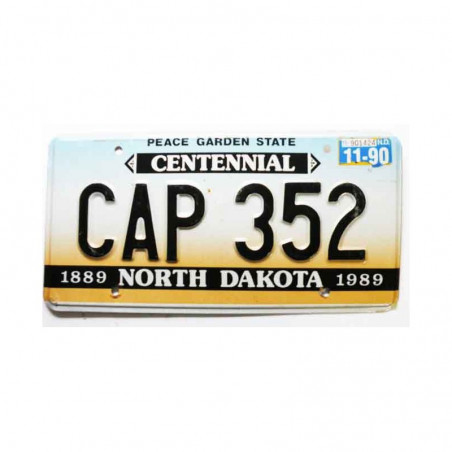 Plaque d Immatriculation USA - North Dakota ( 156 )