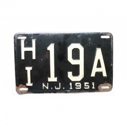 Plaque d Immatriculation USA - New Jersey ( 165 )