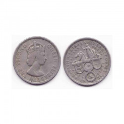 50 cents Carraibe Anglaise 1955 ( 001 )