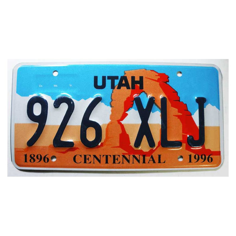 Plaque d Immatriculation USA - Utah ( 166 )
