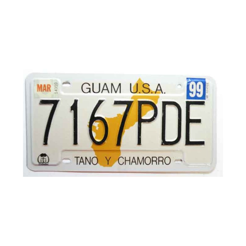 Plaque d Immatriculation USA - Guam Isl ( 284 )