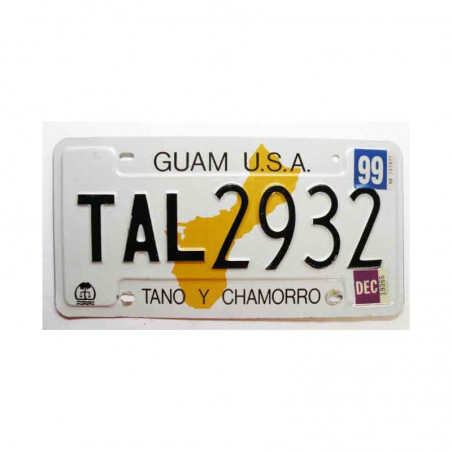 Plaque d Immatriculation USA - Guam Isl ( 283 )