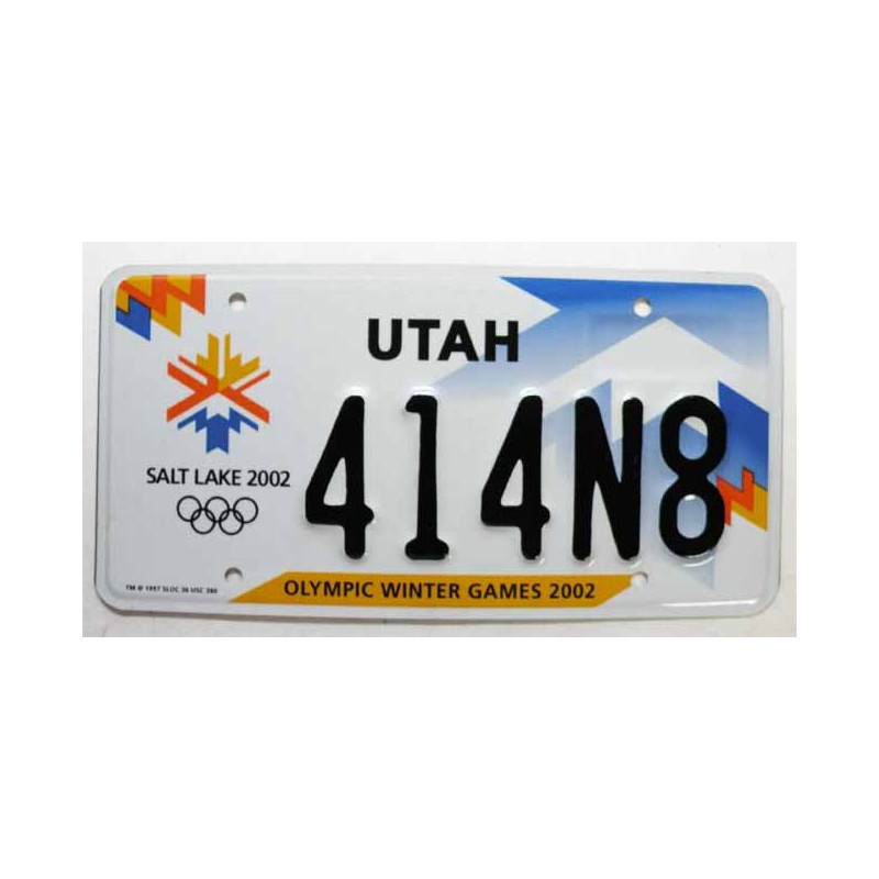 Plaque d Immatriculation USA - Utah ( 528 )