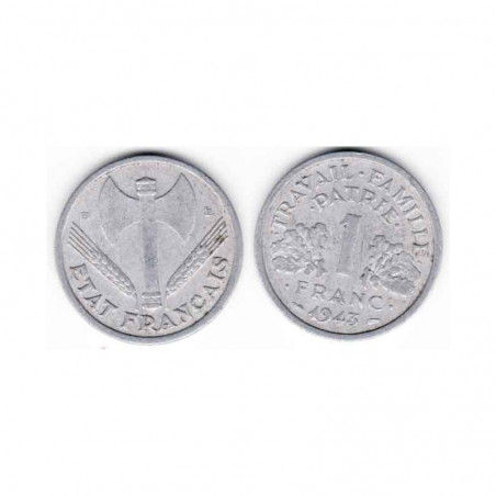 1 franc Bazor 1943 B Alu ( 002 )